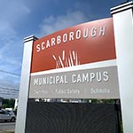 Scarborough Town Hall Sign